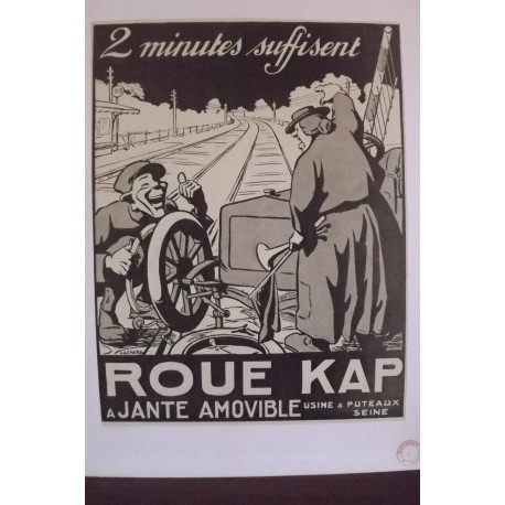 Affiche Pub Roue KAP 1912 Par Lochard