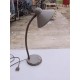 Lampe de bureau fer industrielle grise