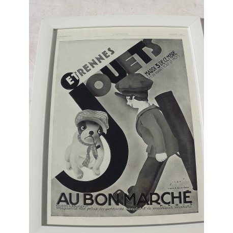 Affiche Pub " Au Bon Marché " 1929 par Wilquin