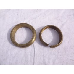 2 Bracelets Bronze Africains