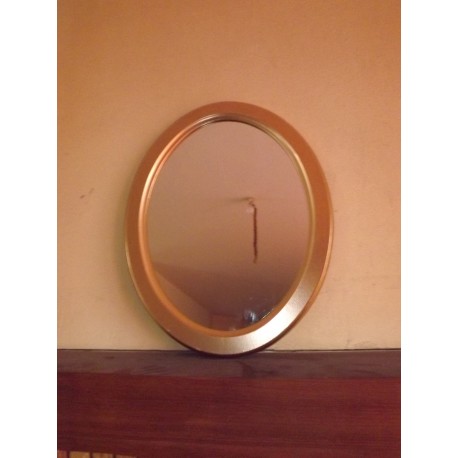 Miroir doré bois et stuk