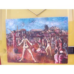 Huile sur toile «CIRQUE» Missègue 82