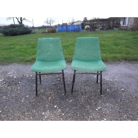 Paire de Chaises Vintage des Années 60