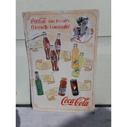 Plaque Tole Pub " Coca Cola "