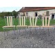 4 Chaises de Bistrot Fer et Bois