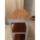 Console Industrielle Fer et Bois Exotique