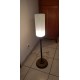 Lampe Vintage Laiton et Opaline Blanche