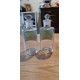 2 Pots a Pharmacie Anciens en Verre Transparent