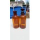 2 Flacons de Pharmacie en verre marron