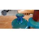 4 Flacons a Pharmacie en Verre Bleu