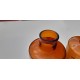 Paire de Flacons a Pharmacie Verre étiquettes Porcelaine 19 ème