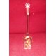 Flacon de Parfum ancien Cristal et Feuilles d'Or