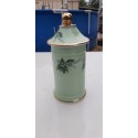 1 Pot a Pharmacie en Porcelaine Vert et Or