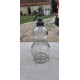 Bouteille a eau de Seltz Verre Transparent Double Boules