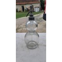 Bouteille a eau de Seltz Verre Transparent Double Boules