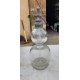 Bouteille a eau de Seltz Verre Transparent Double Boules