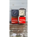 2 Horloges Murales Coca-Cola USA Année 60