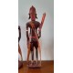 2 Sculptures Africaines , Bois et Perles .