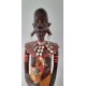 2 Sculptures Africaines , Bois et Perles .