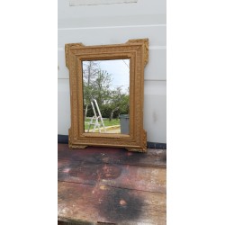 Miroir Bois et Stuk doré 19 ème