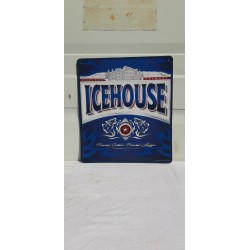 Plaque Publicitaire Américaine en Tole IceHouse Milwaukee