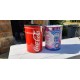 2 Bidons Vintage en Tole Pub Chupas shup et Coca Cola