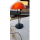 Lampe Vintage en Opaline Orange et Blanche