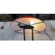 Lampe Vintage en Opaline Orange et Blanche