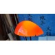 Lampe Vintage en Opaline Orange et Blanche