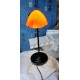 Lampe Vintage en Opaline Orange et Blanche