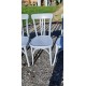 6 Chaises bistrot Thonet bois cérusé Vieux Gris