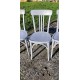 6 Chaises bistrot Thonet bois cérusé Vieux Gris