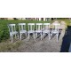 6 Chaises bistrot Thonet bois cérusé Vieux Gris