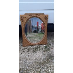 Miroir Bois et Stuk doré 19 éme