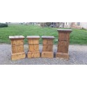 4 Socles en Bois Pin