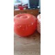 2 Poufs Vintage Gonflables en Plastic Orange