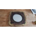 Miroir Vintage des Années 60 / 70 Bois Peinture craquelée