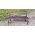 Banc des Années 50 en Fer et Bois