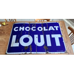 Plaque émaillée Chocolat LOUIT