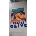 Affiche Originale de 1935 Du Pastis Olive