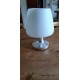 Lampe Vintage des Années 70 Opaline Blanche