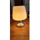 Lampe Vintage des Années 70 Opaline Blanche