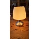 Lampe Vintage des Années 70 Opaline Blanche