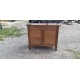 Commode 3 Tiroirs Noyer et Laiton