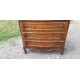 Commode 3 Tiroirs Noyer et Laiton