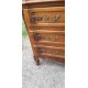 Commode 3 Tiroirs Noyer et Laiton