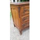 Commode 3 Tiroirs Noyer et Laiton