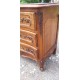 Commode 3 Tiroirs Noyer et Laiton