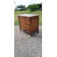 Commode 3 Tiroirs Noyer et Laiton