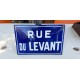 Plaque émaillée " Rue du Levant "